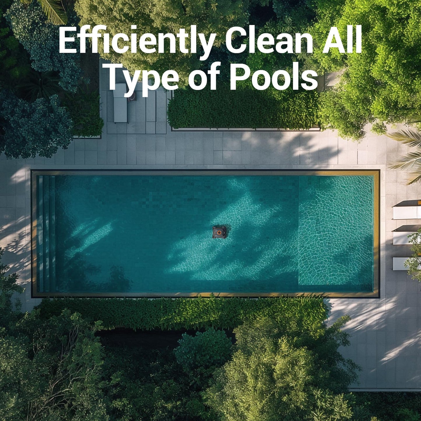 Gosvor Pivot Cordless Robotic Cleaner,Wall Climbing,Extended Battery Life,Self-Parking,Automatic Pool Vacuum for Inground Pools up to 1,100 Sq.ft,Gray