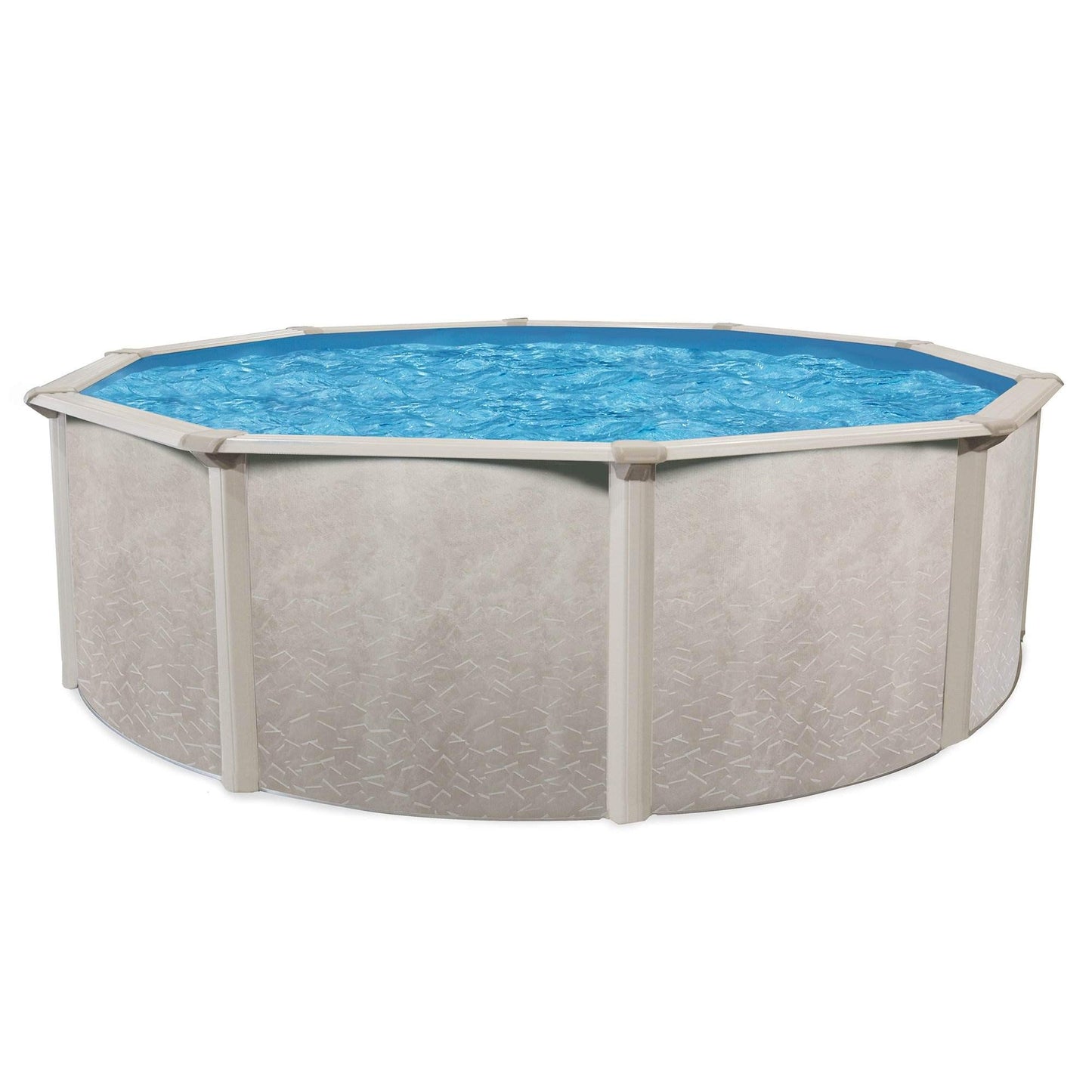 Aquarian Phoenix 21 Foot Round x 52 Inch Deep Steel Frame Above Ground Swimming Pool Set with Sand Filter, Pump, Ladder, Pool Liner, and Skimmer