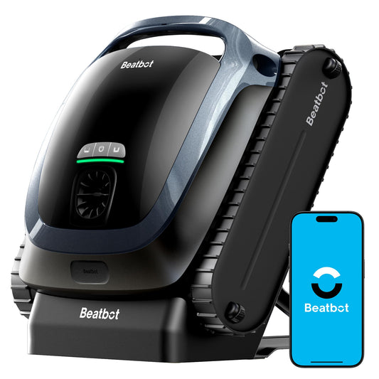 Beatbot AquaSense 2 Cordless Robotic Pool Vacuum Cleaner, Smart Surface Parking, Double-Pass Waterline Scrubbing, Cleans Floor, Walls, and Waterline, Above & In-Ground Pools up to 3,230 sq.ft - Blue